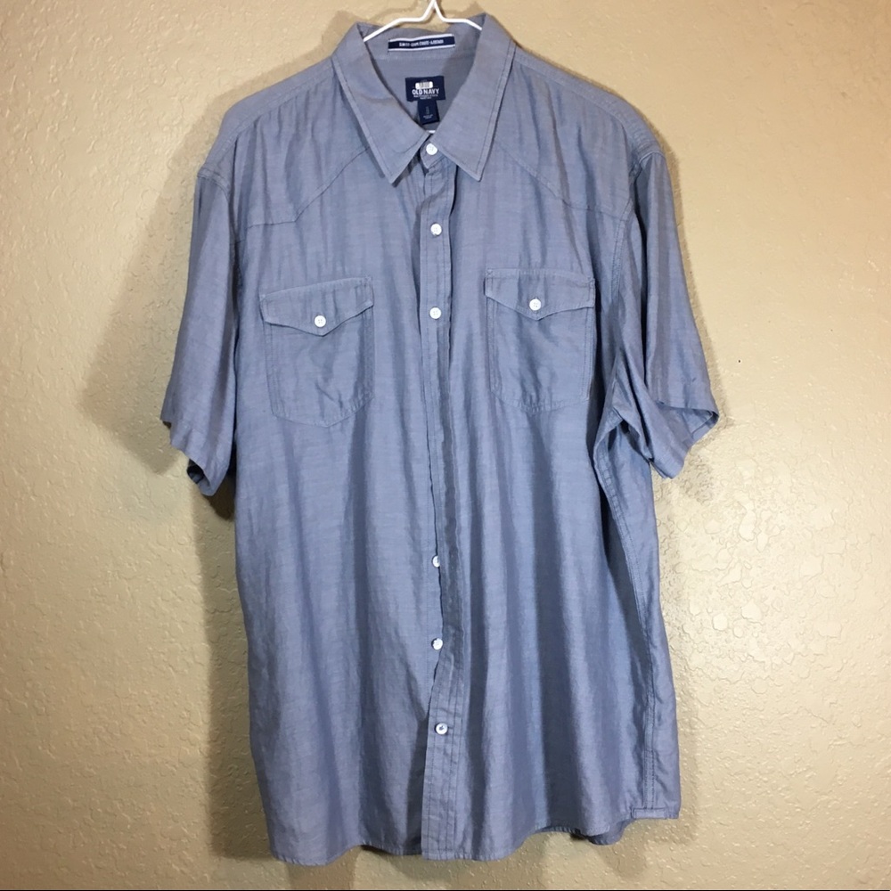 Old Navy wild western slim fit button down size XL